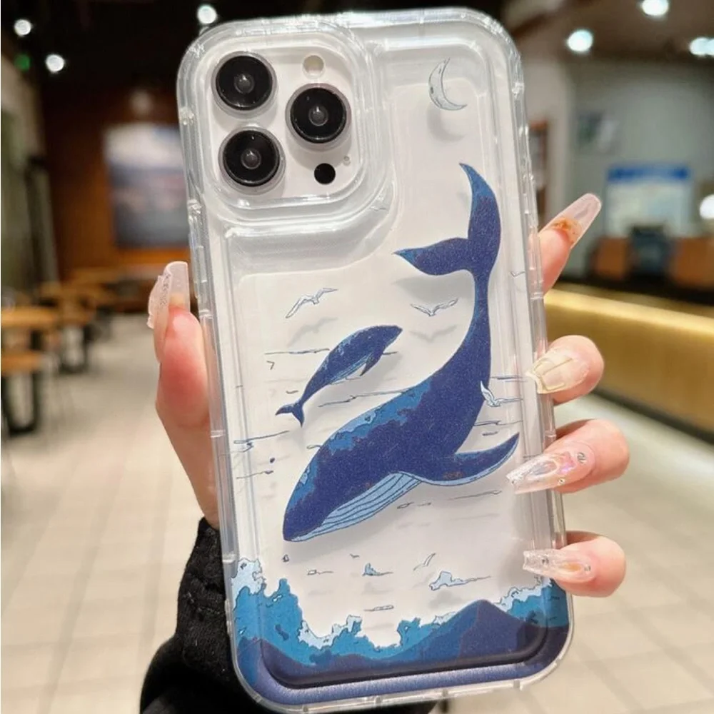 ⚠️Clearance iPhone 14/Pro/Pro Max Whale Phone Case - Picture 1 of 5